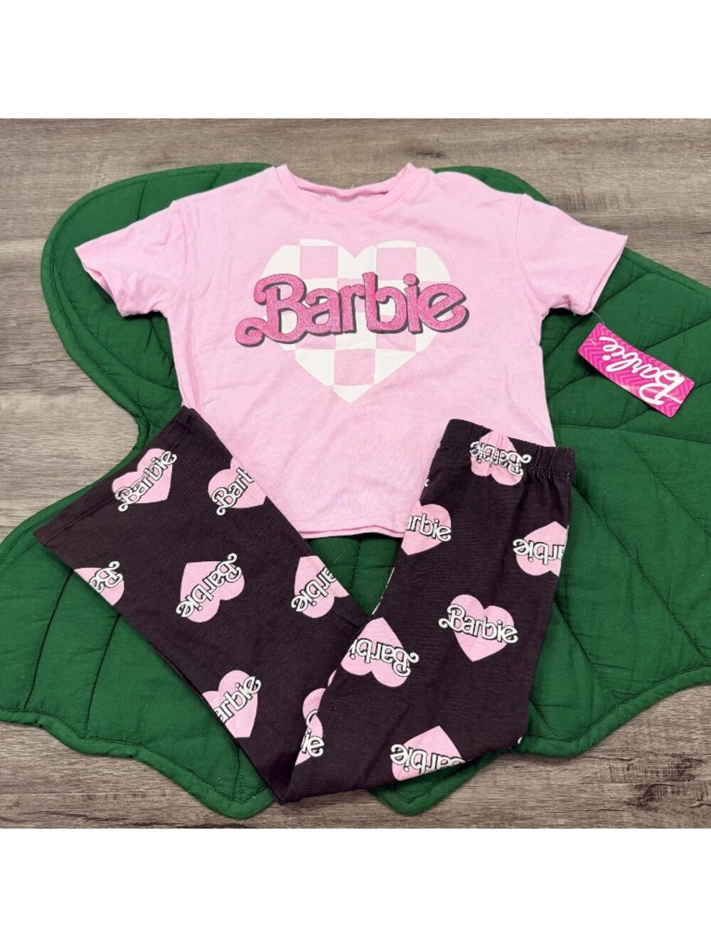 Barbie Girls 4T Graphic Tee Pants Set Outfit